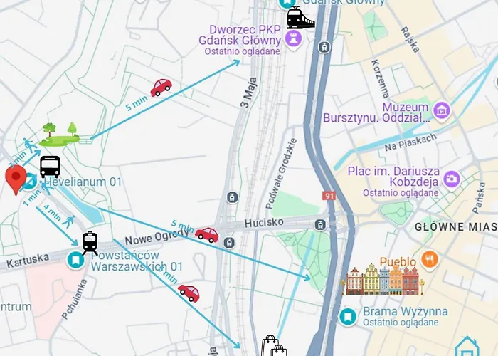 Superfly 10 Min To Old Town Gdansk,pkp & Shopping Mall Pansiyon